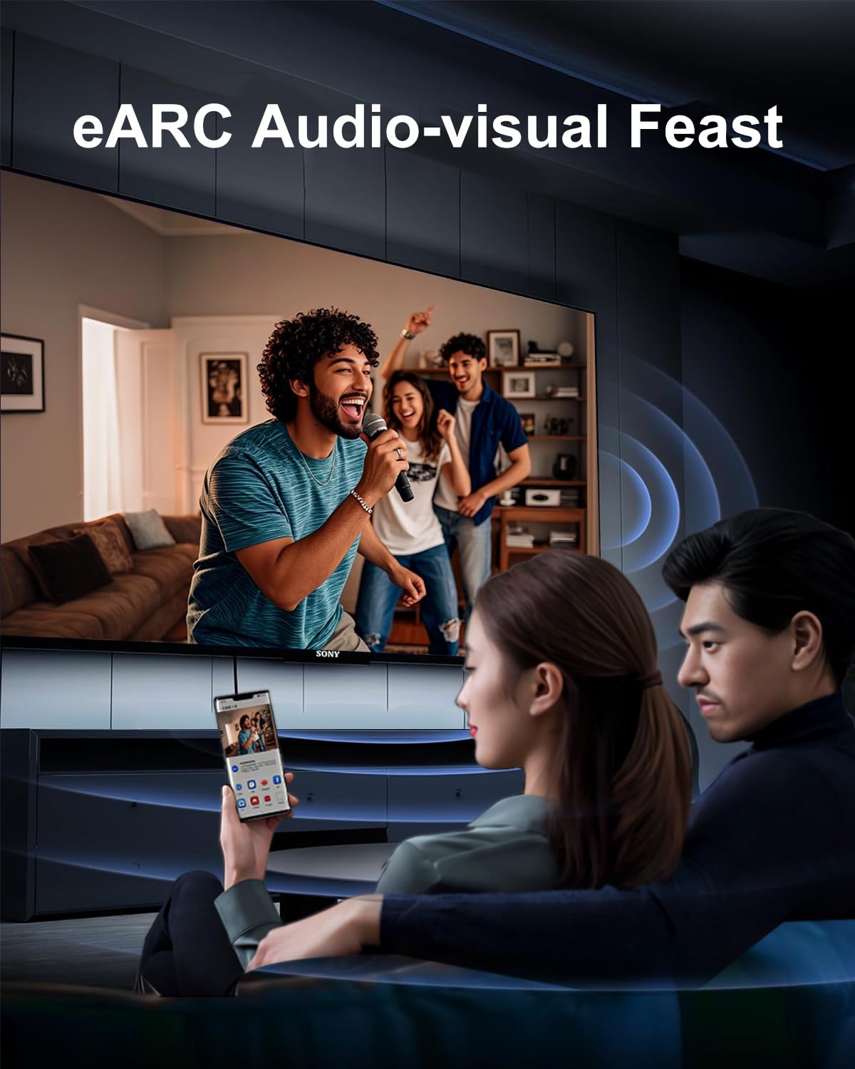 16K 10K 8K HDMI 2.2 Cable 96Gbps 1M, Ultra High Speed HDMI Braided Cord Support 4K@480Hz 8K@240Hz, HDCP 2.2&2.3, Dynamic HDR, eARC,DTS:X, Compatible with Roku TV/HDTV/PS5/Blu-ray - Image 5