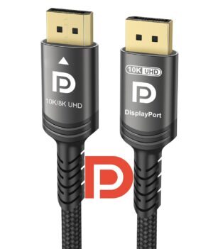 10K 8K DisplayPort 2.1 Cable 54Gbps...