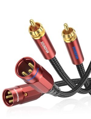 PREMIUM Dual XLR to RCA Cable 2M, 2...
