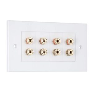 4 Channel Speaker Faceplate/Wall Ou...