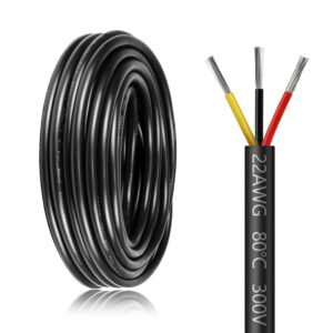 10 Metres 22AWG 3 Core Electrical W...