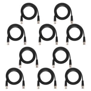 10Pcs Copper Core Coaxial Cable BNC...