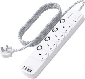 1.8M Extension Lead, 4 Way Socket O...