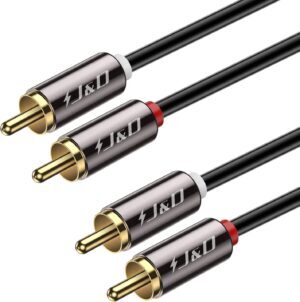 J&D 2RCA Stereo Audio Cable, G...