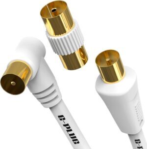 2m TV Aerial Cable with Right Angle...