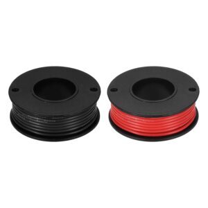 sourcing map 2pcs 20 AWG Silicone E...