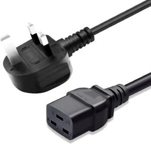 3 Meters C19 Power Cable UK Mains P...