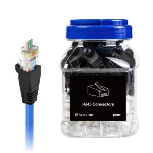 VCE 50-Pack Cat6 RJ45 Pass Through ...