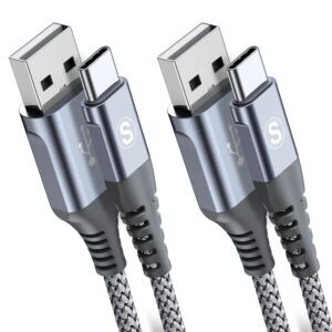 2-Pack 2M USB C Cable 3.1A Fast Car...