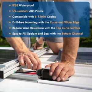 2 Pack of IP68 Waterproof Solar Cab...