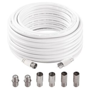 15m 75 Ohm RG6 Coaxial Cable, F Mal...