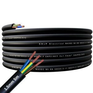 SHPELEC® FLEXIBLE Black Cable 3183...