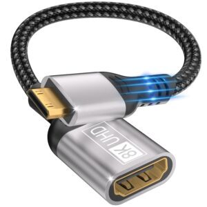 8K Mini HDMI to HDMI Adapter, 8K@60...