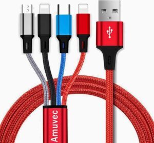 Amuvec Multi Charger Cable, 4 in 1 ...