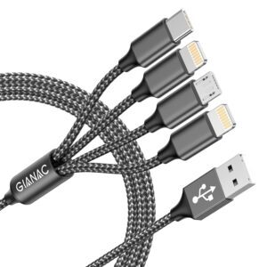 Multi Charger Cable, 4 in 1 Charger...