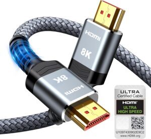 10K 8K HDMI Cable 2M Certified, Sno...