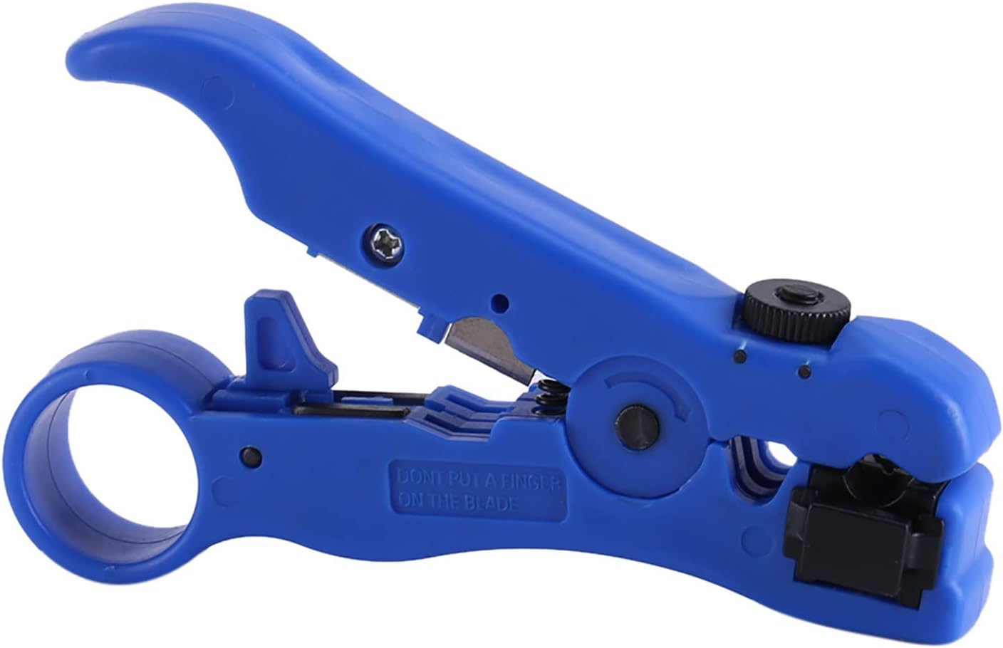 Coaxial Cable Cutter Stripper Stripping Tool Multi functional Convenient Simple to Operate Light Compact for RG59 RG6 RG7 RG11 Blue 124.6 x 37mm - Image 3