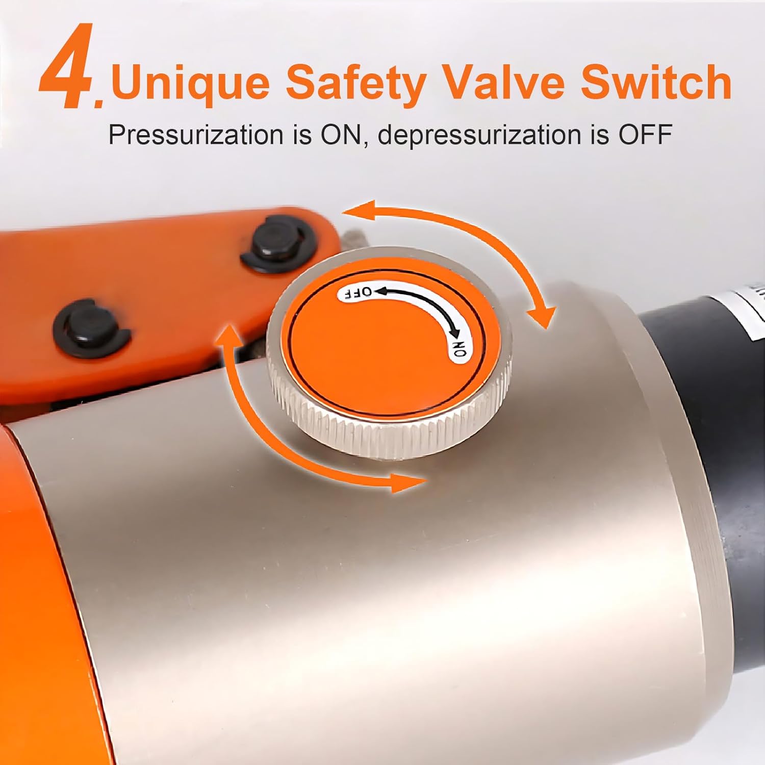 Heavy Duty Hydraulic Cable Cutters for Copper, Aluminum & Armored Cables up to 95mm - Includes Safety Valve - Image 6