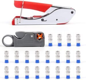 Coaxial Cable Crimping Set, F-Type ...