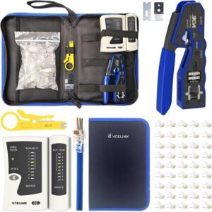 VCELINK RJ45 Crimp Tool Kit, Ethern...