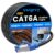 Cat 6A Outdoor Ethernet Cable 25m, Direct Burial Water Resistant LLDPE UV Jacket, High Speed 23AWG 10Gbps Gigabit Internet Network LAN Cable – CCA, UTP, 550MHz with 20 Ties Black