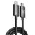 TechFlow USB 4 C to C Cable, Thunderbolt 4 capable, Braided 240W Power Delivery Ultra-Fast Charging 40 Gb/s Data Transfer 8K 60Hz Hi-Res Coaxial Phones, Tablets, Laptops & All Type C devices (1m)