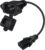C13 to C14 Panel Mount Power Cable with Waterproof Cover 10A 250V IEC C13 to Cl4 Power Extension Cord for Computer, Monitor, PDU (Black, 0.5 m/1.6 ft)