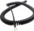 Coiled mains Flex Curly Spring Cord, 18AWG 2 Core Power Spiral Cord Cable Multi-core Spring Truck Retractable Cord Spring Wire(Stretch 1 Meter)