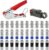 Coaxial Compression Tool Kit Coax Cable Crimper Wire Stripper with F RG6 RG59 Connectors
