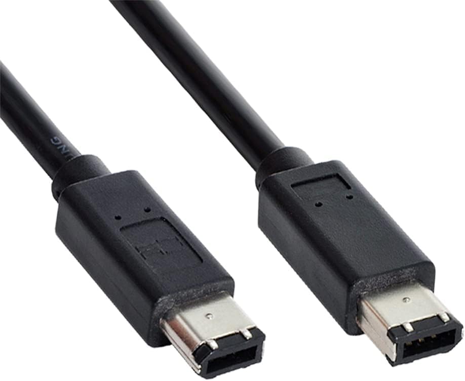 NFHK 6 Pin to 6Pin FireWire 400 to FireWire 400 6-6 ilink Cable IEEE 1394 1.8m Black FW-016 - Image 2