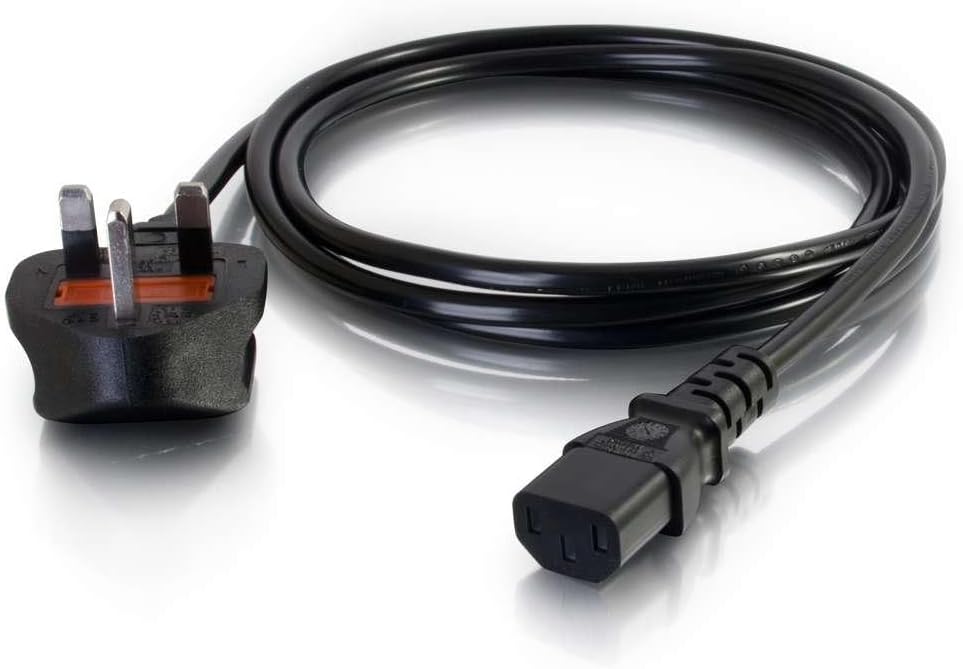 C2G 88514 3 Metre UK Power Cable IEC320C13 to BS1363 9 Foot Kettle Lead Power Cord, Black - Image 2