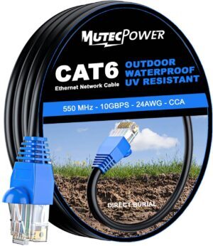 Mutecpower Cat6 Ethernet Cable