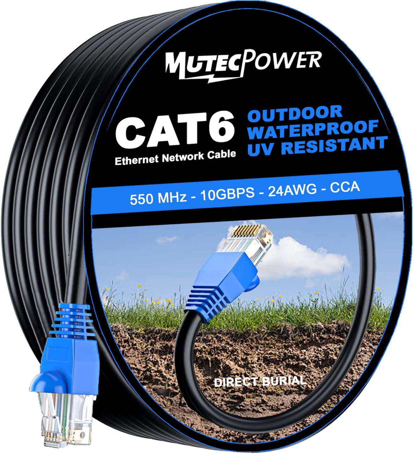 Mutecpower Cat6 Ethernet Cable