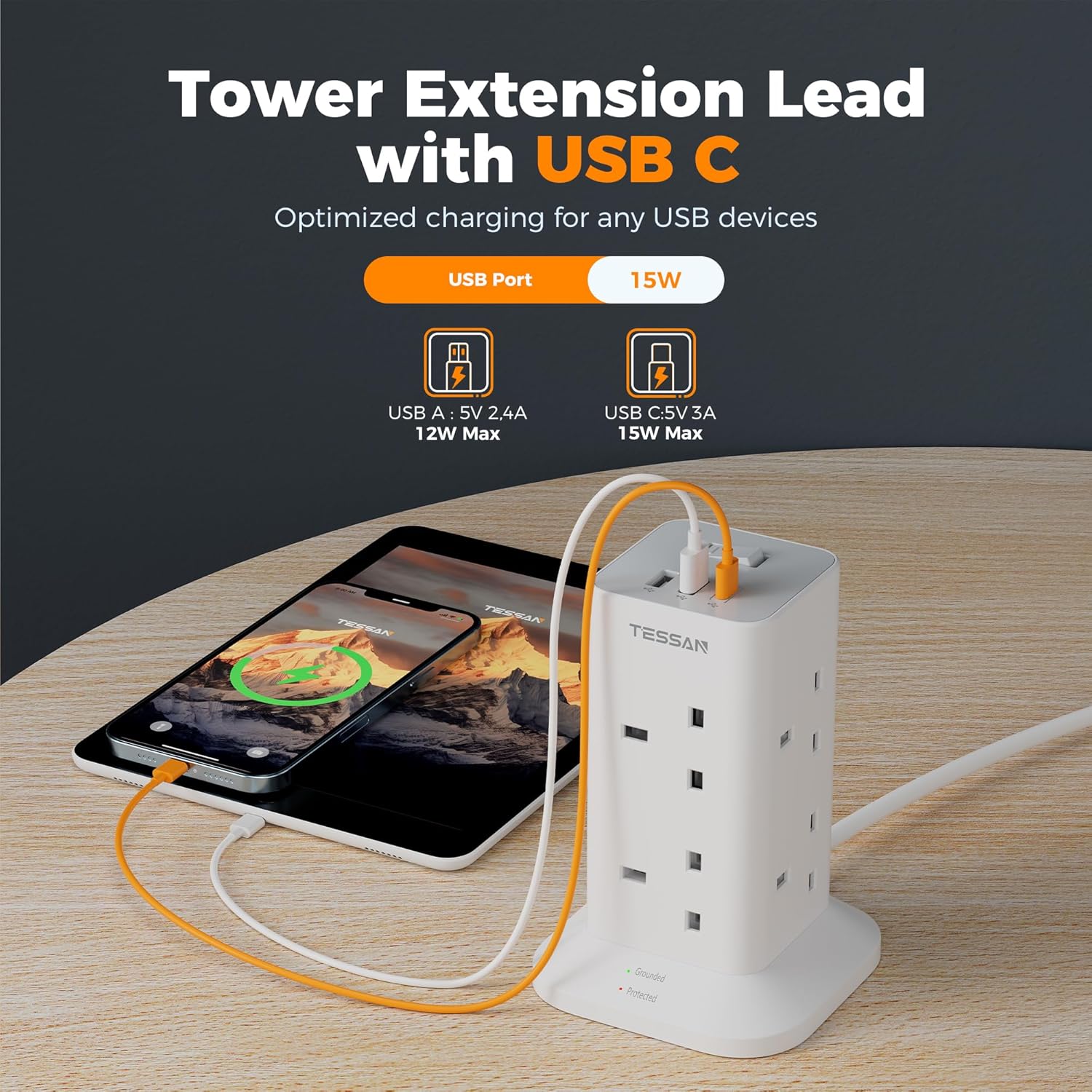 Tower Extension Lead USB