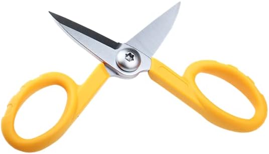 CHB Precision Kevlar Scissors Fibre Optic Cable Cutters Strand Shears Heavy Duty Super Sharp Hand Tool Twisted Pair CAT5 CAT6 Coax Stainless Steal Snips - Image 2