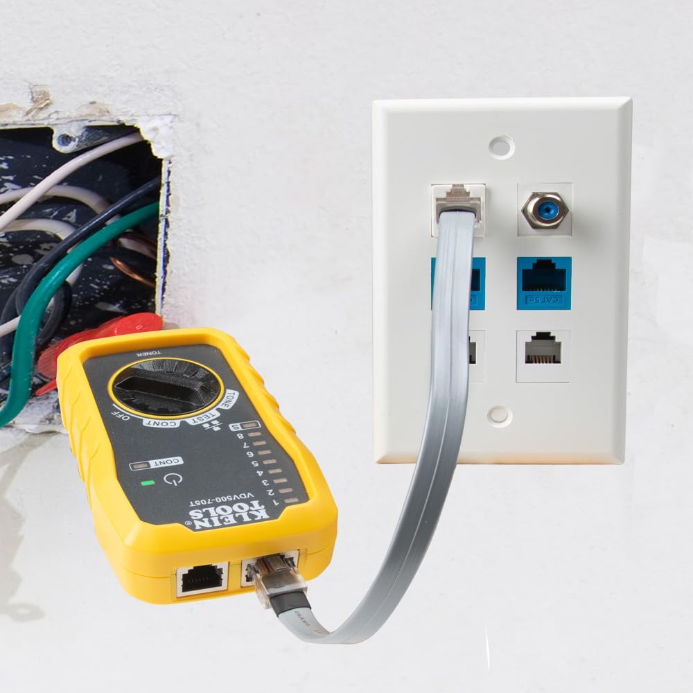 Klein Tools VDV500-705 Tone Generator and Probe Kit, Wire Tracer and Tester with Probe Includes Alligator Clips and RJ11 / RJ12 / RJ45 Plug - Image 8