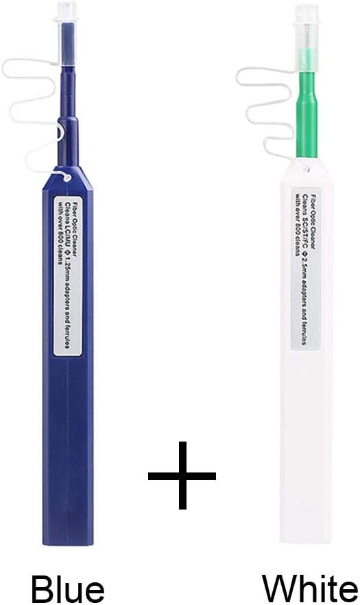 POHOVE 2pcs/set Fiber Optic Cleaner, Fiber Connectors Cleaning Pen with 800+ Cleans for 1.25mm LC/MU and 2.5mm SC/ST/FC Ferrules Push Type - Image 3
