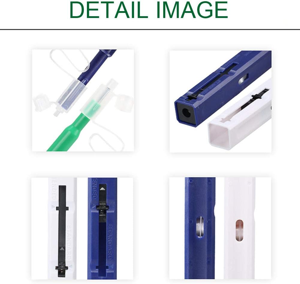 POHOVE 2pcs/set Fiber Optic Cleaner, Fiber Connectors Cleaning Pen with 800+ Cleans for 1.25mm LC/MU and 2.5mm SC/ST/FC Ferrules Push Type - Image 5