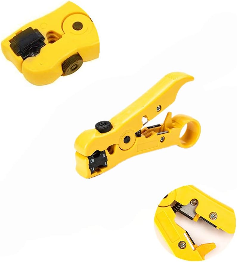 Wire Stripping Tool for Coax and Data Cable Cable Stripper for UTP Cat5 Cat6 Cable Stripper - Image 3