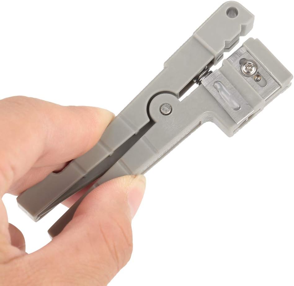 45-162+45-163 Fiber Optic Buffer Tube Stripper, Coaxial Cable Stripping Tool, Grey, Plastic - Image 5