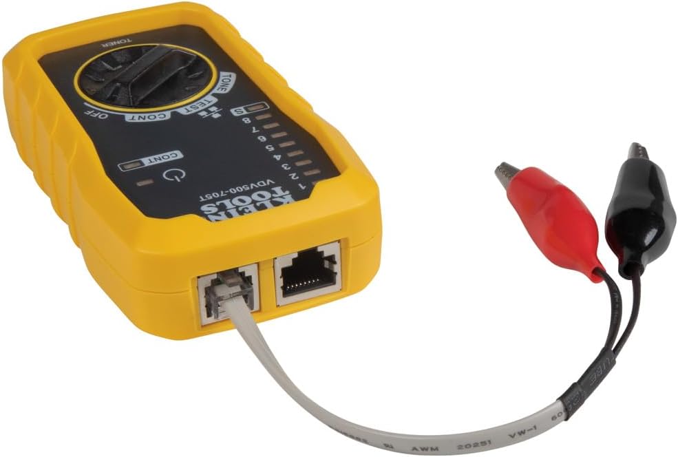 Klein Tools VDV500-705 Tone Generator and Probe Kit, Wire Tracer and Tester with Probe Includes Alligator Clips and RJ11 / RJ12 / RJ45 Plug - Image 13