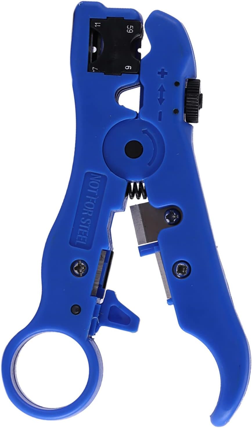 Cable Cutter Tool, Wire Cutter, Stripper Coax Coaxial Cable Stripper Stripping Tool for RG59 RG6 RG7 RG11 Wire - Image 2