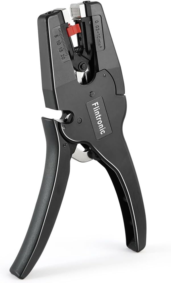 Flintronic Automatic Wire Stripper, Adjustable Cable Stripping Tool, Multifunctional Wire Cutter, with Self-Adjusting Jaws, for Industrial and Home Automotive Electrical Repair(for 7-32 AWG Cables) - Image 8