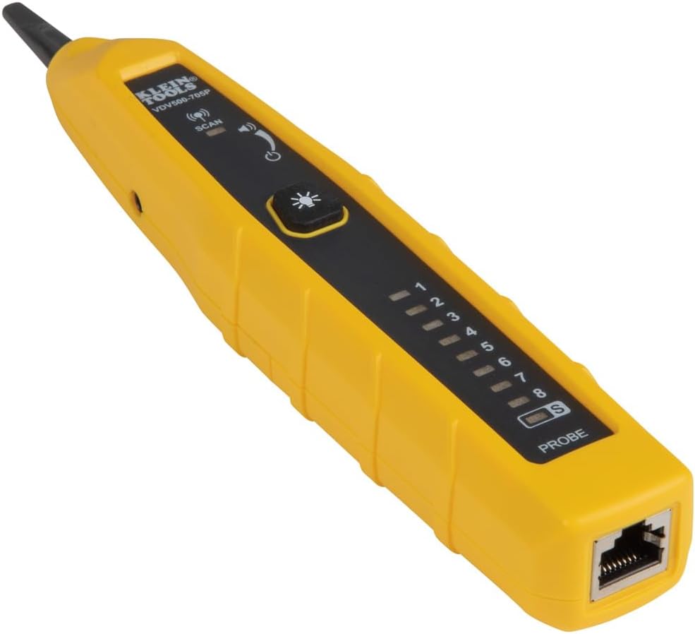 Klein Tools VDV500-705 Tone Generator and Probe Kit, Wire Tracer and Tester with Probe Includes Alligator Clips and RJ11 / RJ12 / RJ45 Plug - Image 10