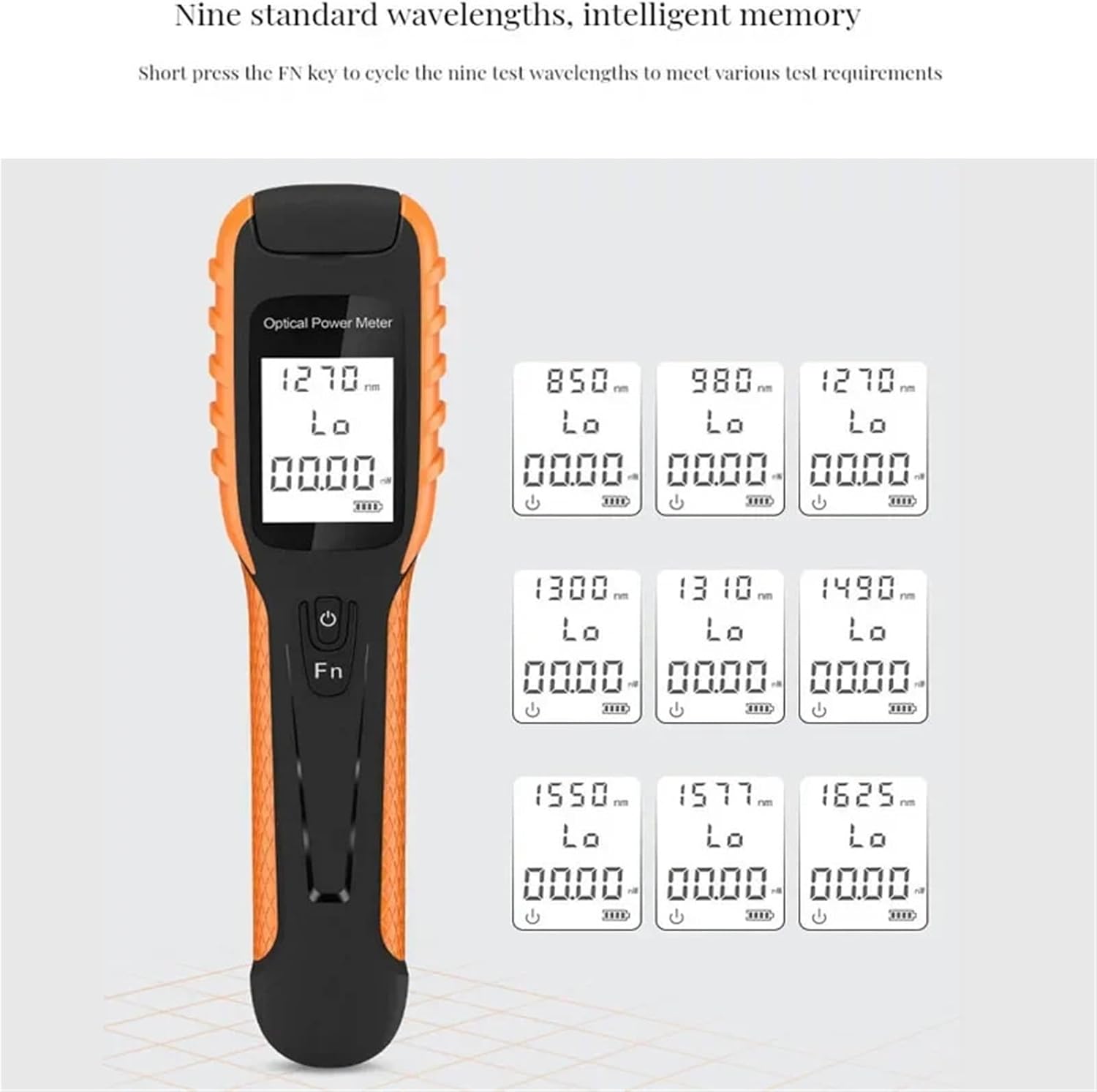OTDR, Battery Optical Power Meter High Precision Rechargeable Fiber Optic 5GFTTH OPM Tester,Outdoor Field Work(-70 to 6dBm) - Image 4