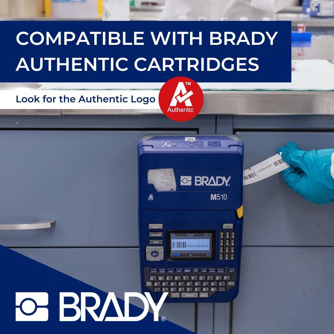 Brady M510 Portable Label Printer - Labelling Device & Label Maker Handheld - Industrial Labelling Machine for Chemical-Resistant Labels - Incl. 1 Label Cartridge and UK Power Cord - replaces BMP51 - Image 6