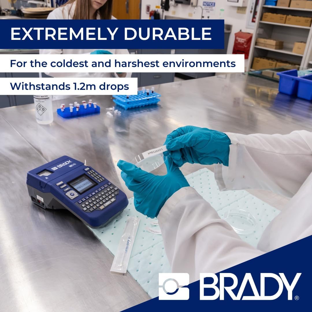 Brady M510 Portable Label Printer - Labelling Device & Label Maker Handheld - Industrial Labelling Machine for Chemical-Resistant Labels - Incl. 1 Label Cartridge and UK Power Cord - replaces BMP51 - Image 5
