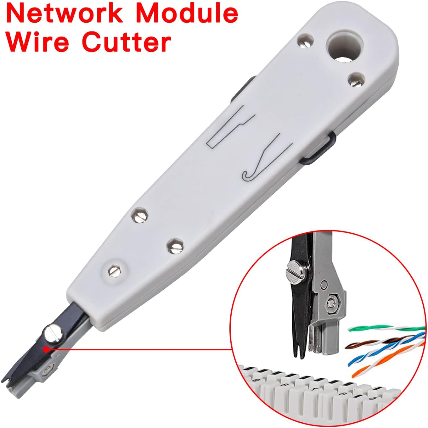 RJ45 Crimp Tool Kit, Preciva 97-in-1 Ethernet Crimping Network Toolkit for 8P/6P RJ11, RJ12, RJ45, CAT5, CAT5E, Computer Maintenance LAN Cable Tester Repair Set, Cable Tester, Wire Stripper - Image 4