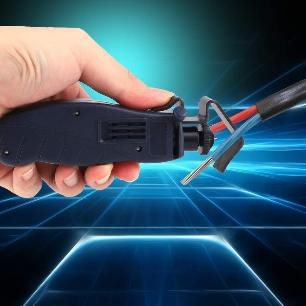 Stripping Plier,Coaxial Stripper,Cable Sheath Stripper,Portable Handheld Coaxial Stripper Wire Cable Stripping Cutter Terminal Stripping Tool,Suitable for Large Cable Sizes,Coaxial Tool Series - Image 6