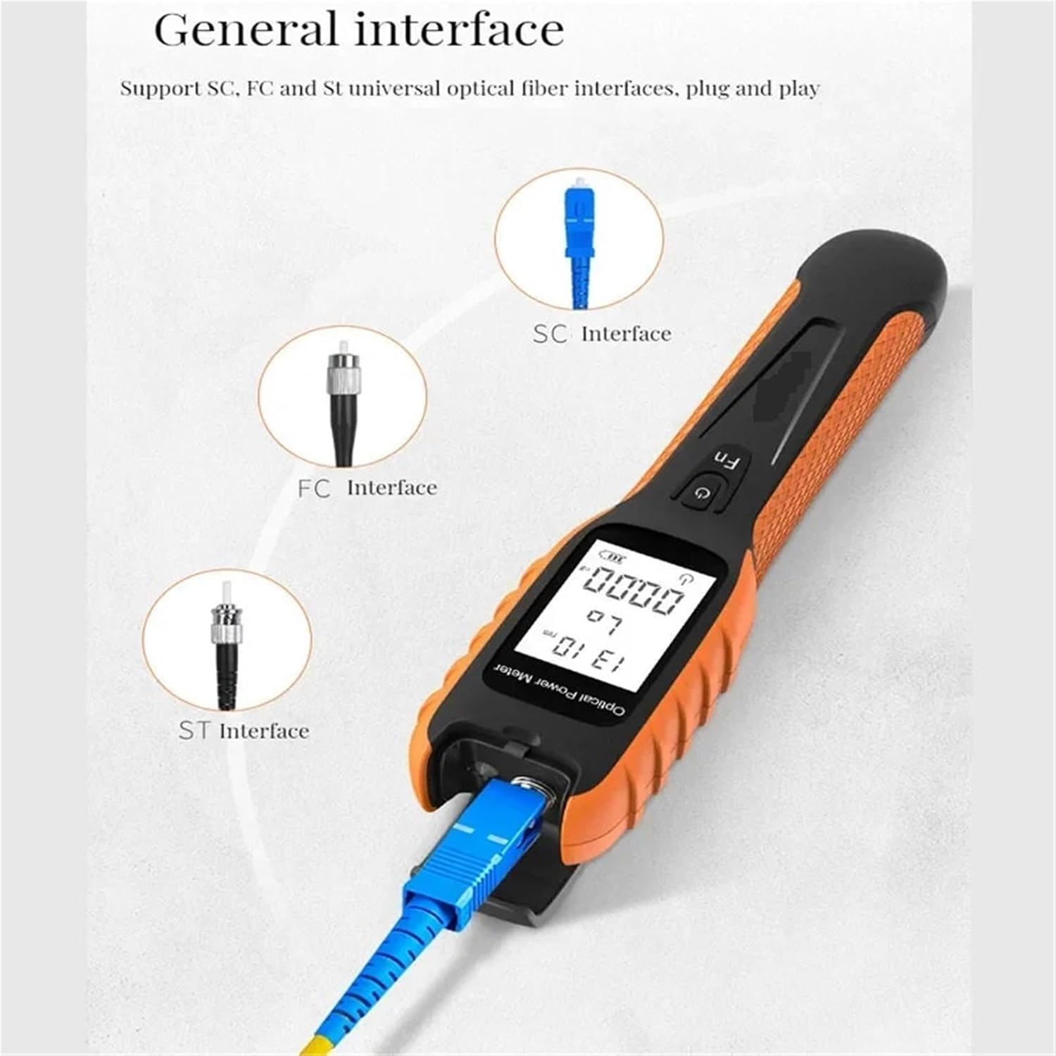 OTDR, Battery Optical Power Meter High Precision Rechargeable Fiber Optic 5GFTTH OPM Tester,Outdoor Field Work(-70 to 6dBm) - Image 6